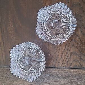 Vintage Mikasa Heavy Crystal Sunburst Candle Holders